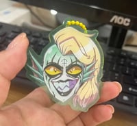 Image 1 of Ceeci (Black Metal Lagoon Gal) (Double sided acrylic keychain)