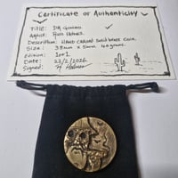 Image 1 of Dr gonzo brass coin 