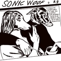 Image 2 of  “Sonic woof”  tee shirt in black 