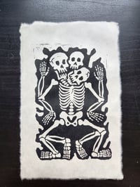 Skeletal Block Print