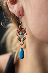 Custom earrings for Sue 