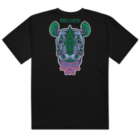 Image 3 of Heavyweight T - Weird & Horny - Black/Green