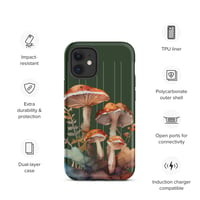 Image 9 of Colorful Mushroom Watercolor Mycology Nature Whimsical Tough Case for iPhone®