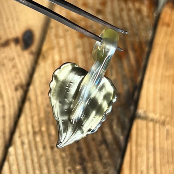 Image of Mini Metallic Leaf Pendant 2