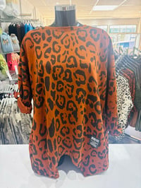 Image 1 of Lola - Oversized Leopard Print Top