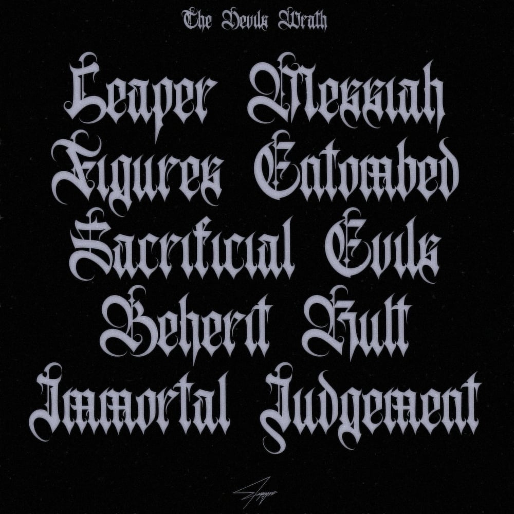 THE DEVILS WRATH™ - GOTHIC SCRIPT