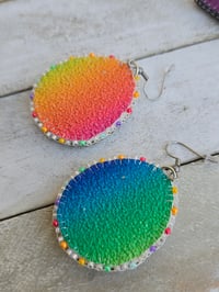 Image 3 of Rainbow Teardrop earrings 
