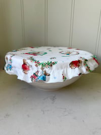 Image 2 of Large bowl and kitchen aid cover - Xmas rabbit 