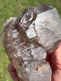Image 22 of Smoky Quartz & Red Rutile Enhydro Multi Terminated Crystal | Zambia #3052
