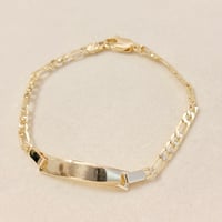 Image 1 of Figaro Plate Bracelet 