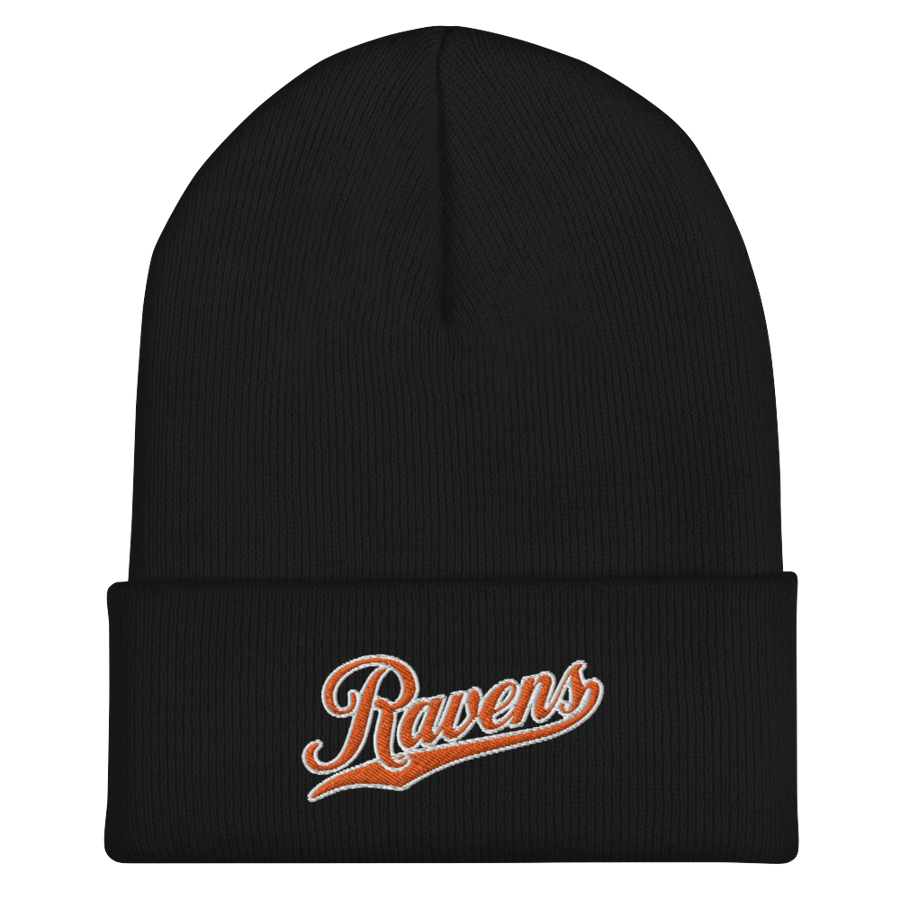 Image of Baltimore Orange Raven Orioles Beanie (Black)