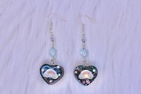 Image 2 of ‘holo spectrum’ drop earrings 