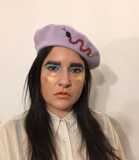 VIOLET SNAKE BERET PRE ORDER