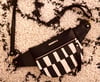 Black and cream stripe crossbody 