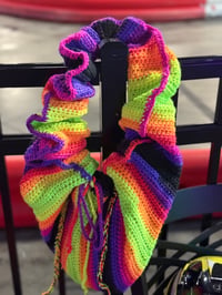 Image 1 of Crochet neon scrunch bag 