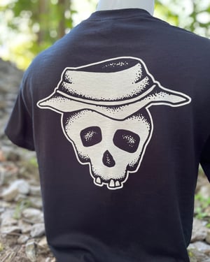 Image of Black "Bucket Skull" Tee