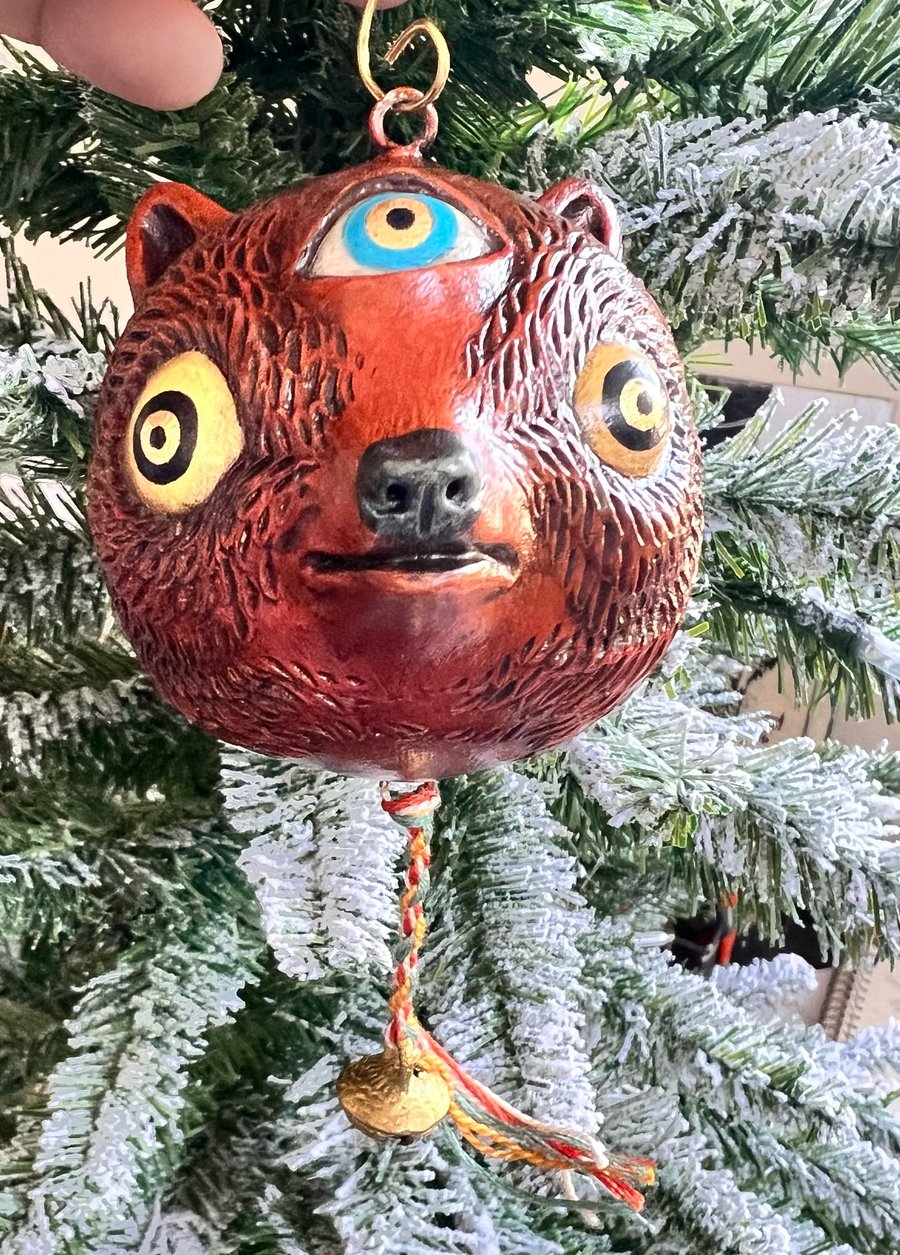 Image of Red Bear Ornament- Kristen Egan