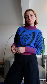 Image 3 of GOOD LUCK SWEATER MEDIUM