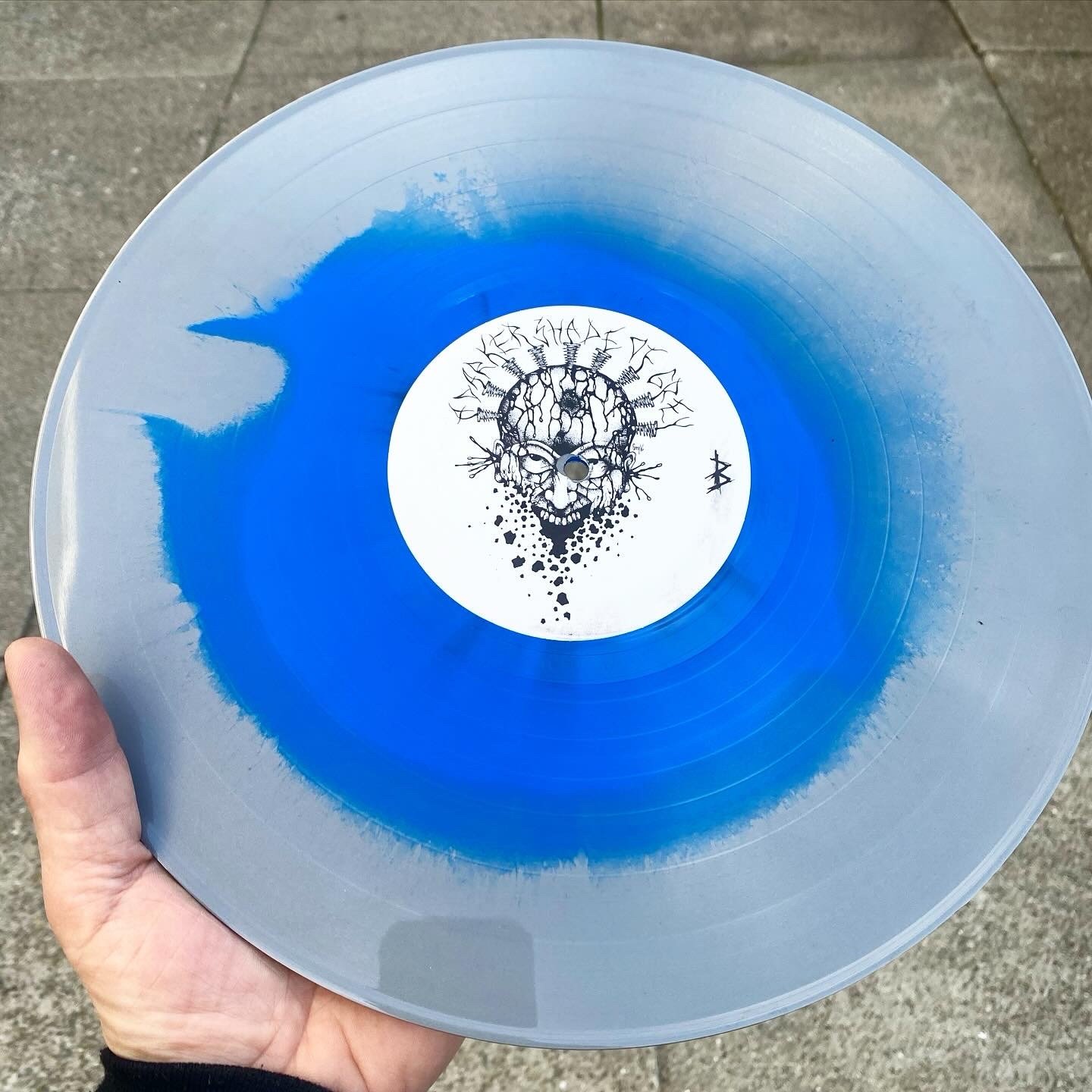 GRIMPLE / LOGICAL NONSENSE SPLIT LP LIMITED TO 150 BLUE / GREY