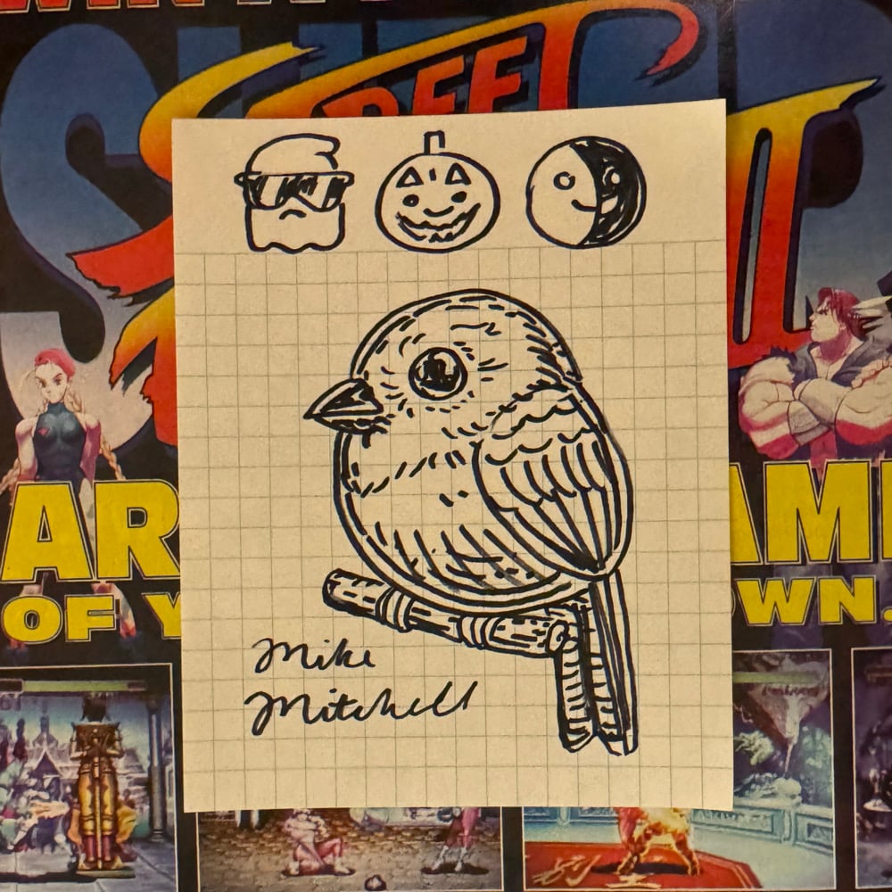 Image of Fat Bird Sharpie Sketch #107