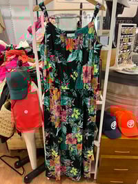 Image 1 of flower long dress with gold charms 