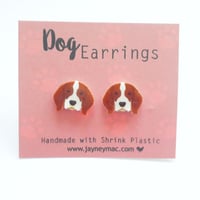 Beagle earrings 