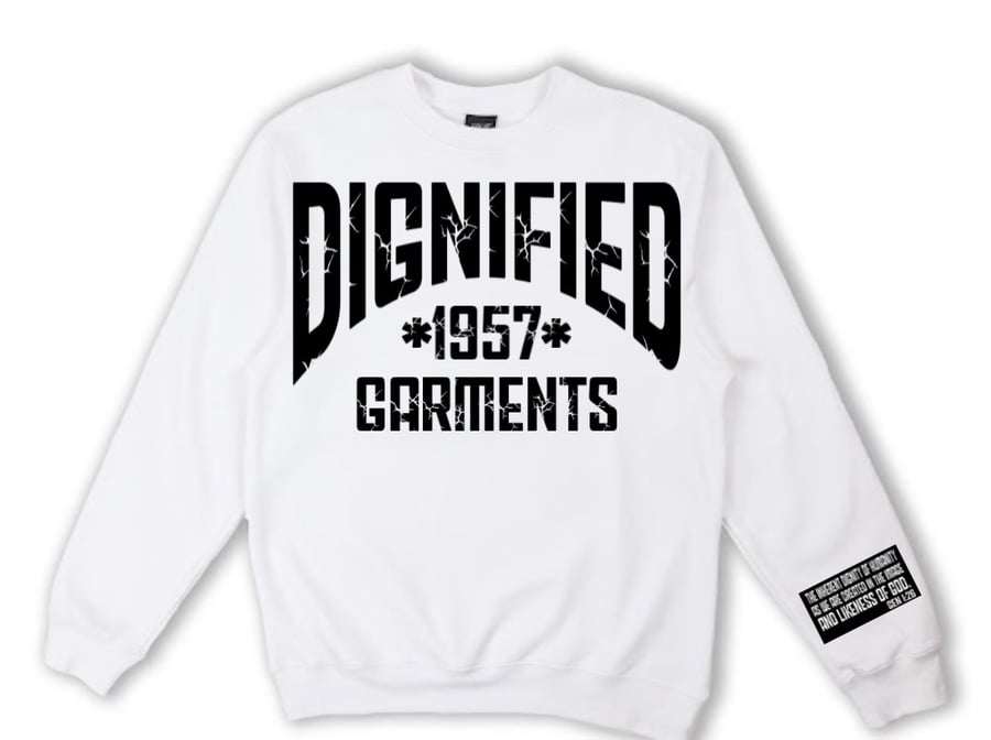 Image of Dignified Crewneck (White) 