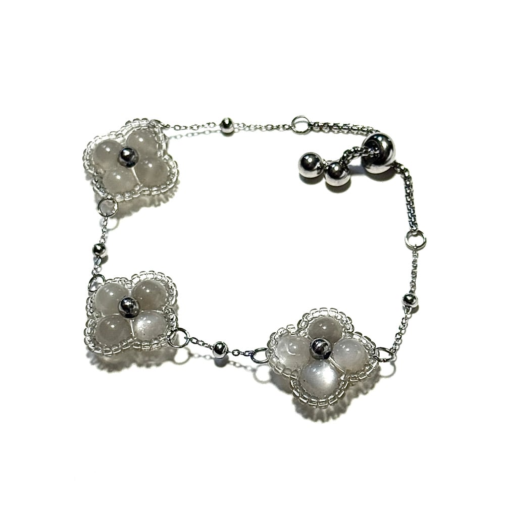 Image of Silver Clover Bracelet