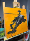 AH-64 Apache Sunset Original Painting