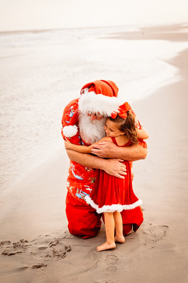 Image of Santa on the Beach!