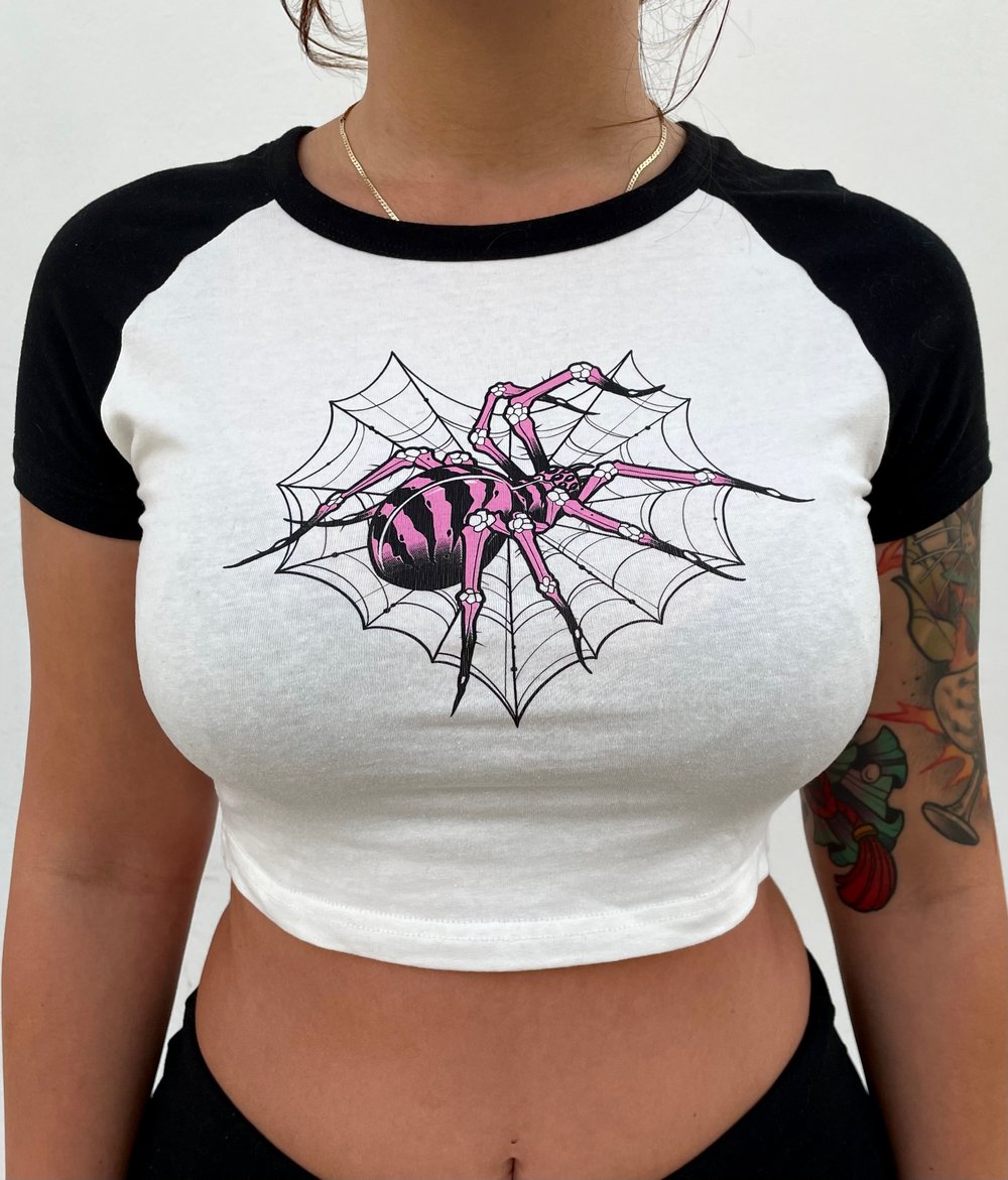 Spider - crop top woman t-shirt