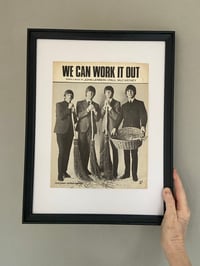 Image 5 of The Beatles: We Can Work It Out, framed 1965 sheet music