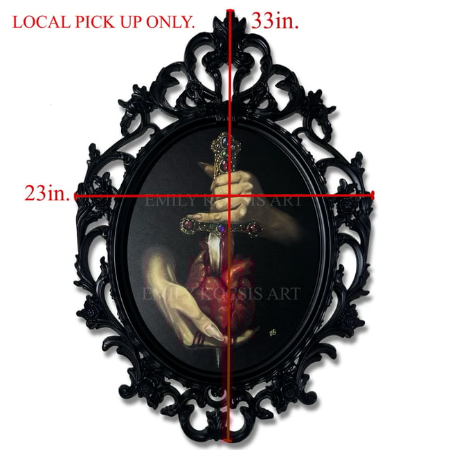 XL 33” FRAMED DAGGER PRINT // LOCAL PICKUP ONLY. 