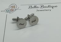 Image 6 of Engraved Dad Cufflinks