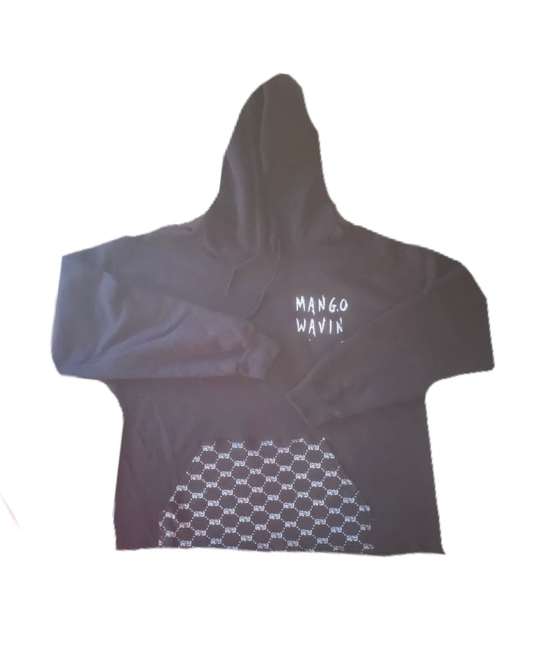 Image of Black Cut n Sew Hoodie 