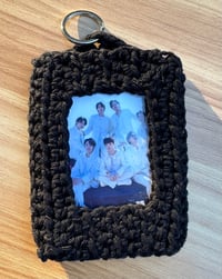Image 2 of Black Crochet Photocard Holder