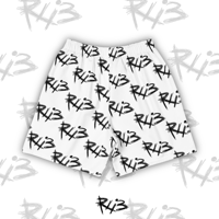 Image 1 of REi13 WHITE BOARD SHORTS 