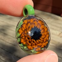 Image 2 of Golden Flower Pendant