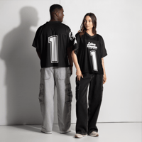 Image 4 of Mesh Jersey -BLACK