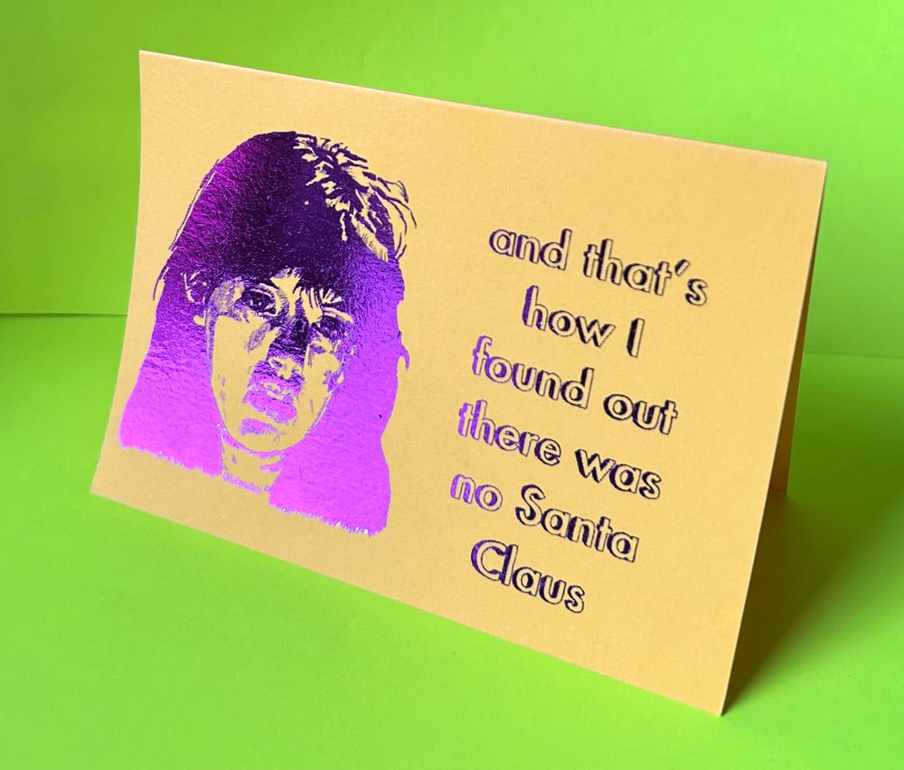 Image of Kate from Gremlins Christmas Card