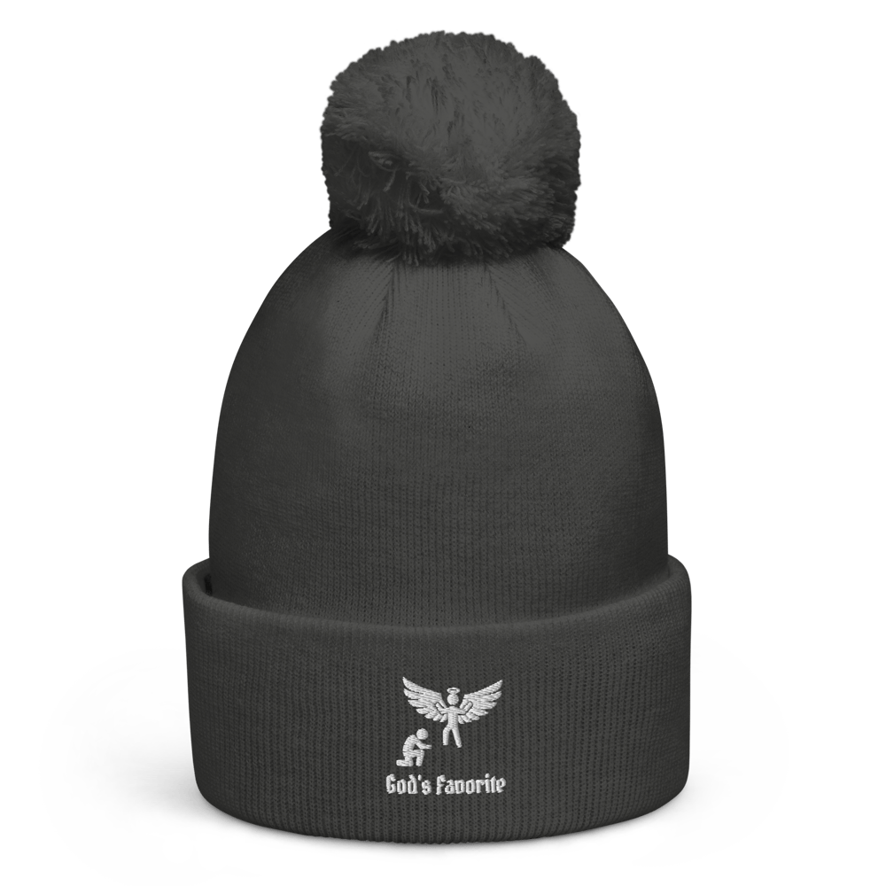 God's Favorite Beanie (White Print)