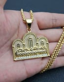 Image 1 of “The Last Supper” 14k Gold Plated Titanium Steel Pendant and Chain