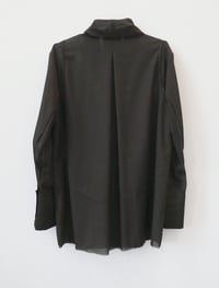 Image 4 of Dark Brown Drape Wool Shirt