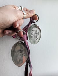 Image 3 of Recycled Spoon and Silk Handmade Keyring 