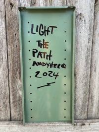 Image 7 of Light the Path on Salvaged Steel Shelf 