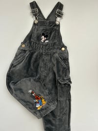 Image 1 of Mickey and friends velvet overalls