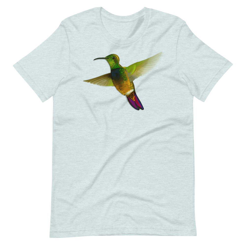 Colibrí Dorado de Puerto Rico | Puerto Rican Mango Hummingbird Unisex T-Shirt