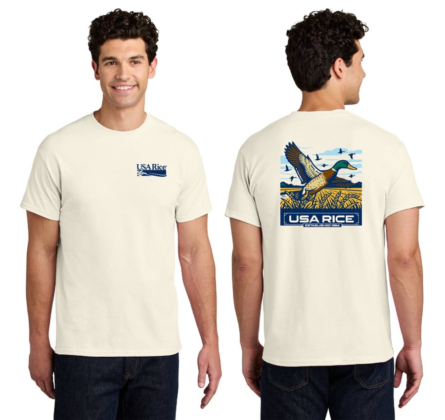 Image of T-Shirt - Duck over Rice Field