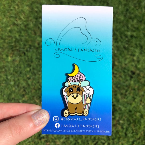 Image of Taurus Cupcake Pin