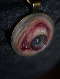 Image 5 of Glowing Oculus, Eyeball flat back pendant OOAK